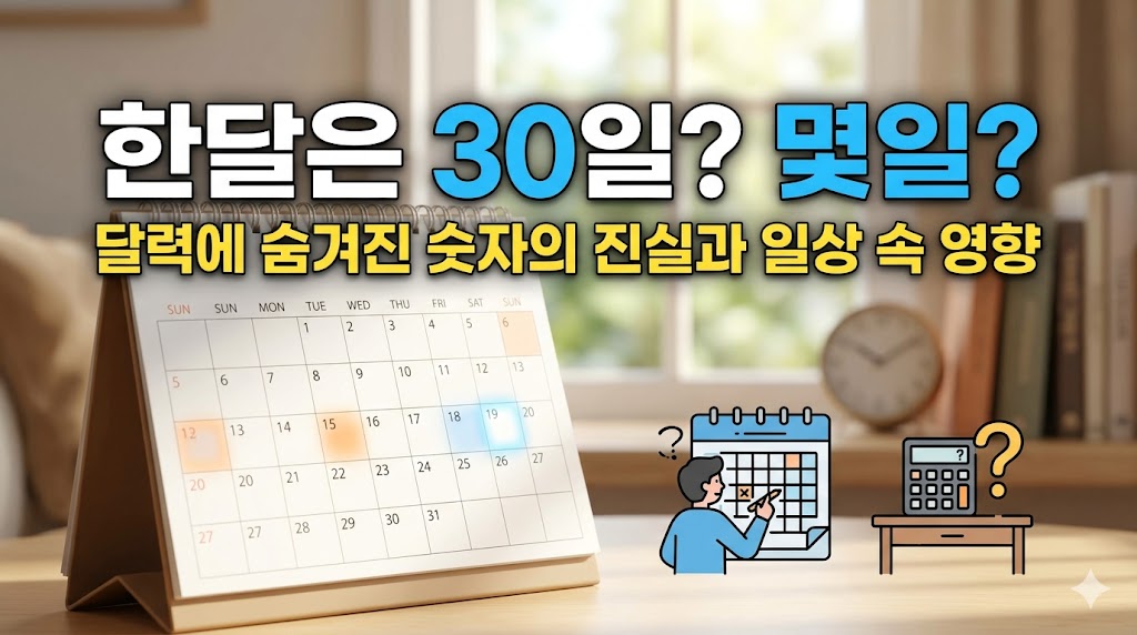 한달-30일-몇일-기준